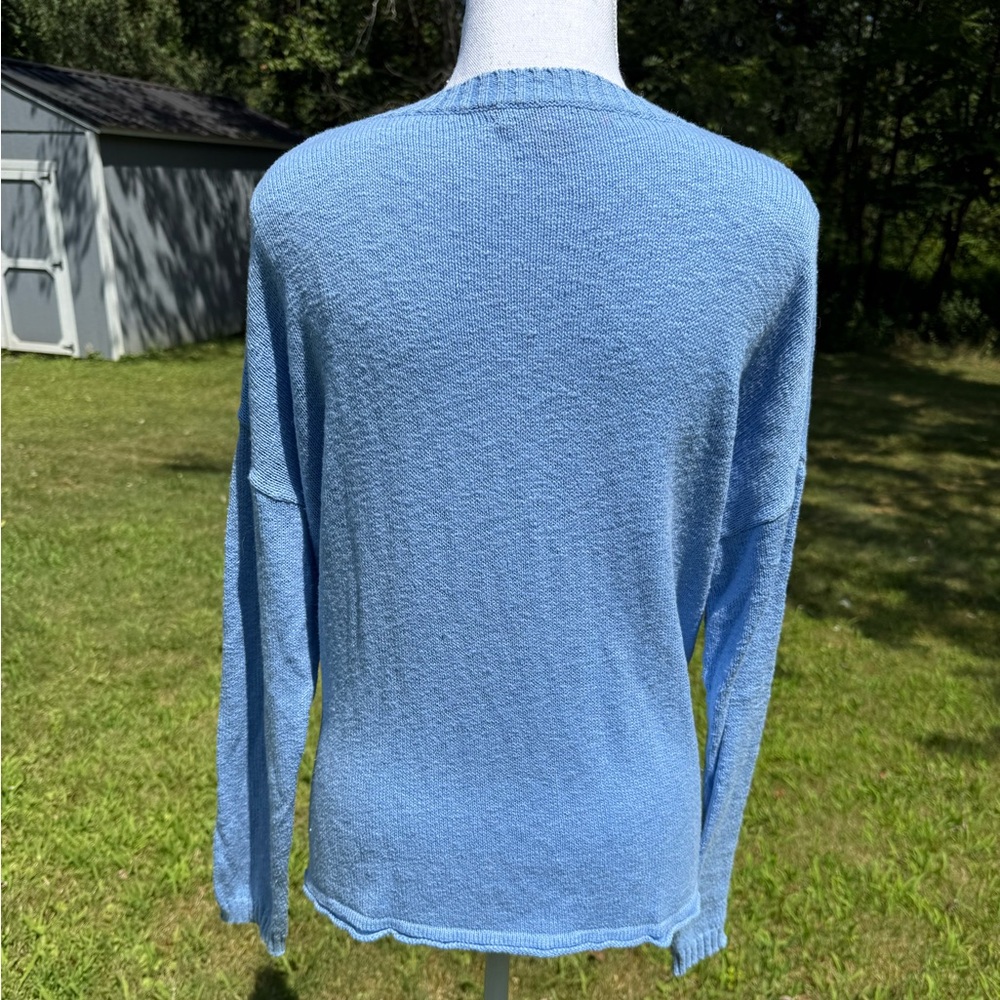Lilly Pulitzer EUC Pippy Sweater Sun Sand Sea Intarsia Medium Coastal - Picture 4 of 9